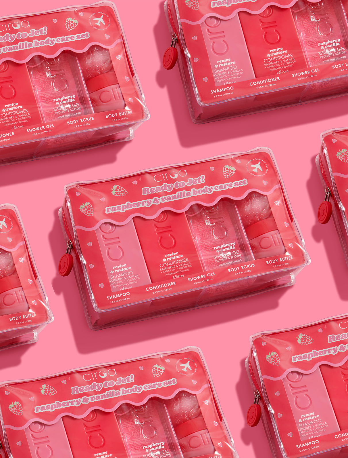 Ciroa Beauty Raspberry & Vanilla Travel Set