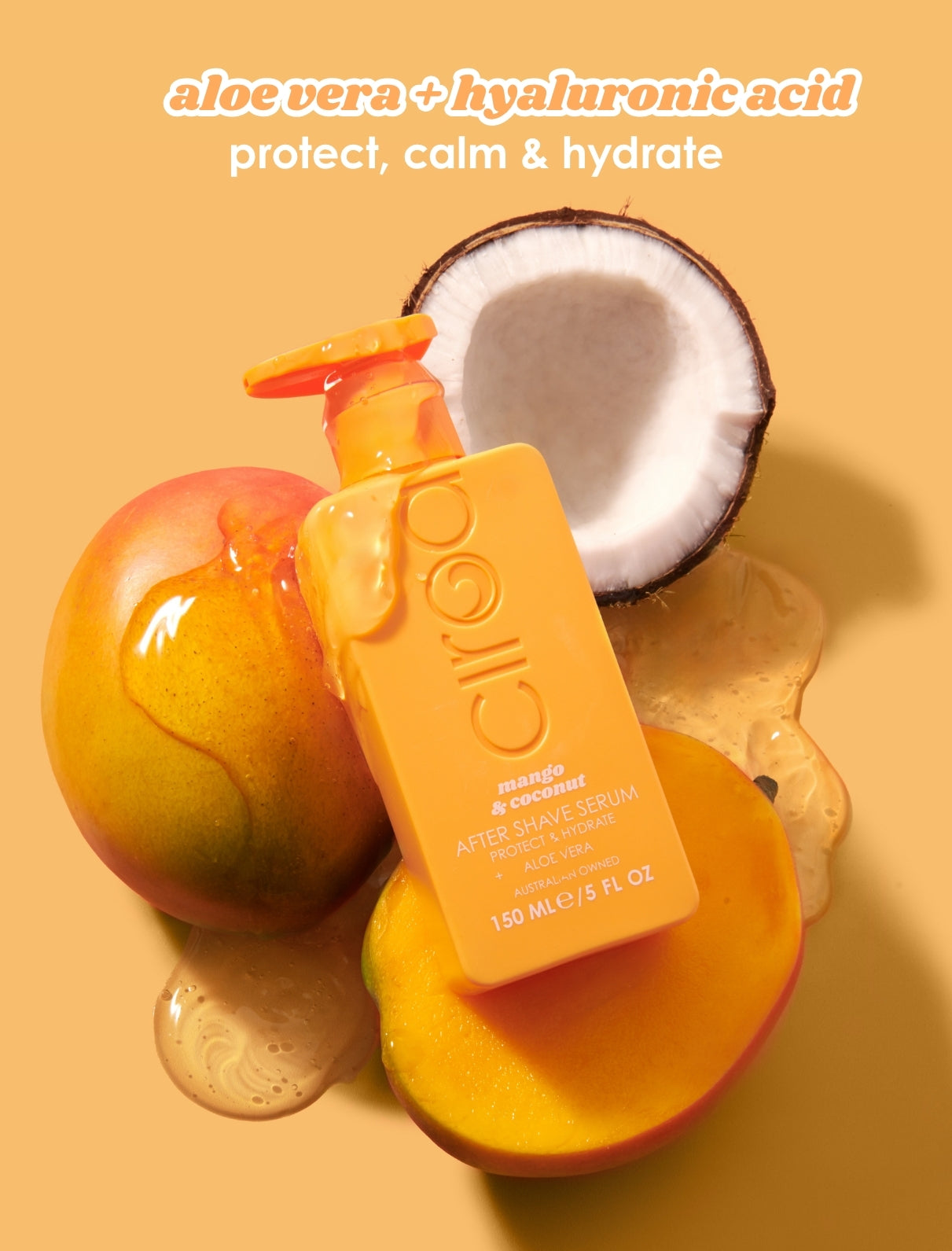 Ciroa Beaut Mango and Coconut After Shave Serum 150ml- Protects & Hydrates