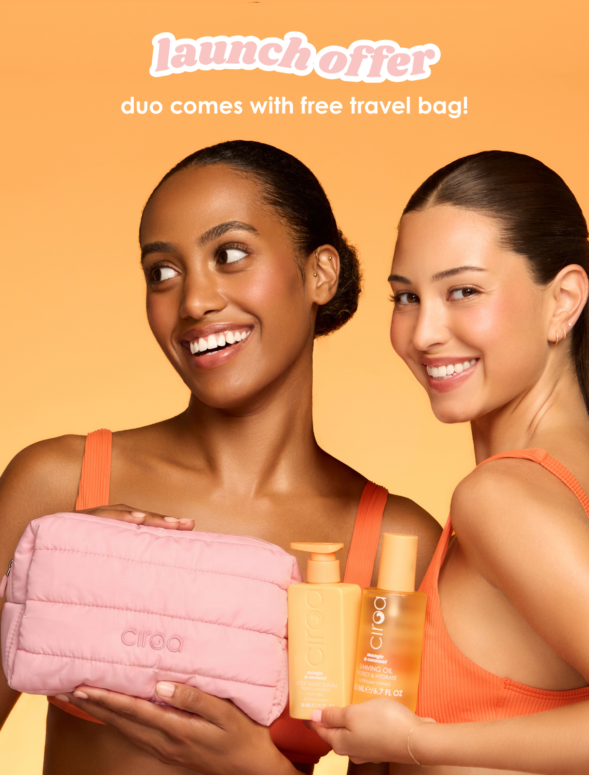 Mango & Coconut Shave oil & After Shave Serum Duo