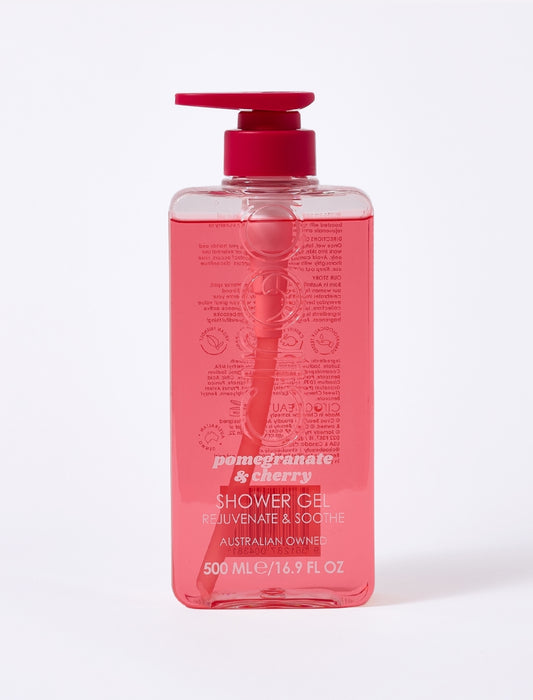 Ciroa Beauty Pomegranate & Cherry Shower Gel 500ml - Rejuvenates & Soothes