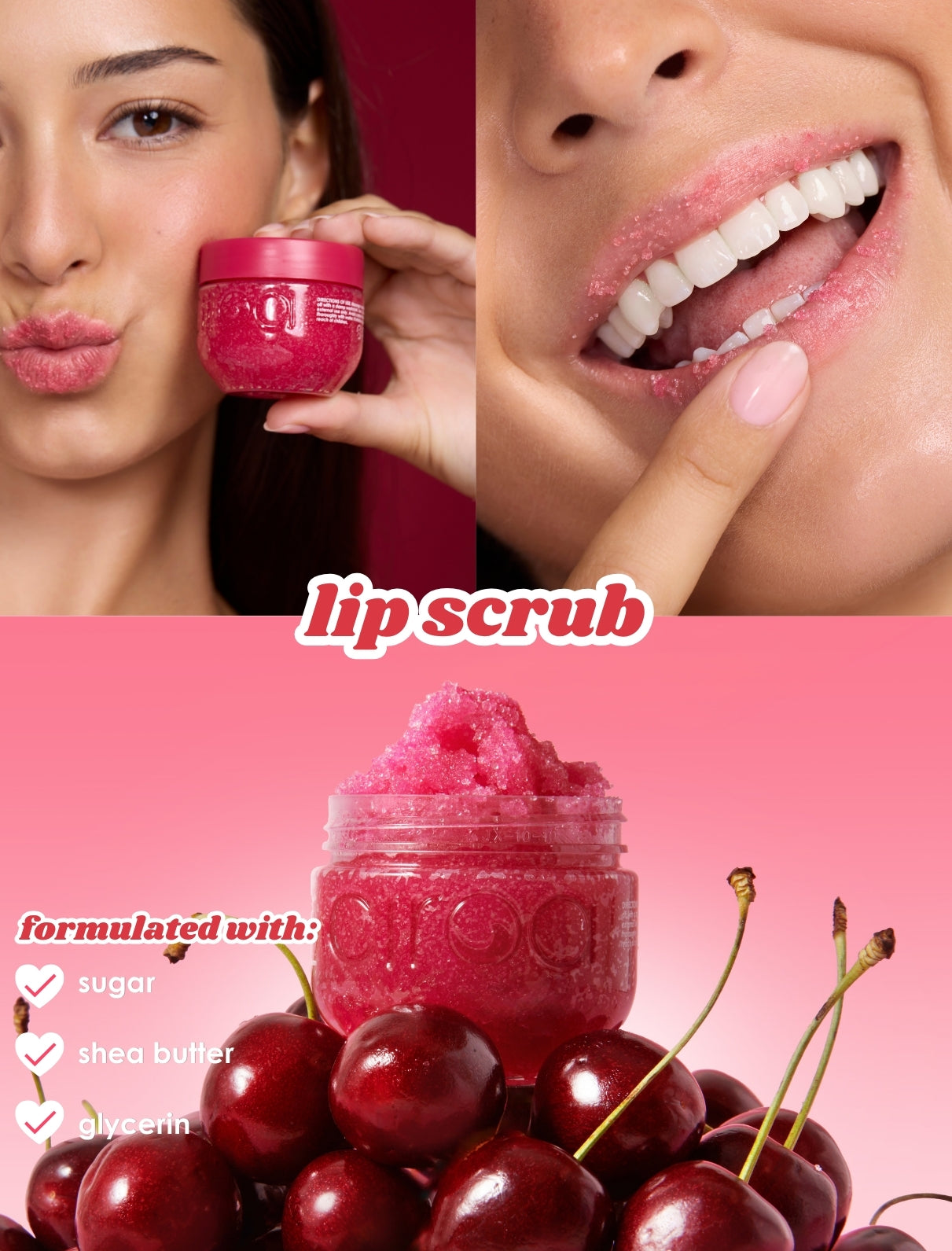 Ciroa Beauty Pomegranate & Cherry Ultimate Lip Care Ritual 3 Piece - Rejuvenates & Soothes