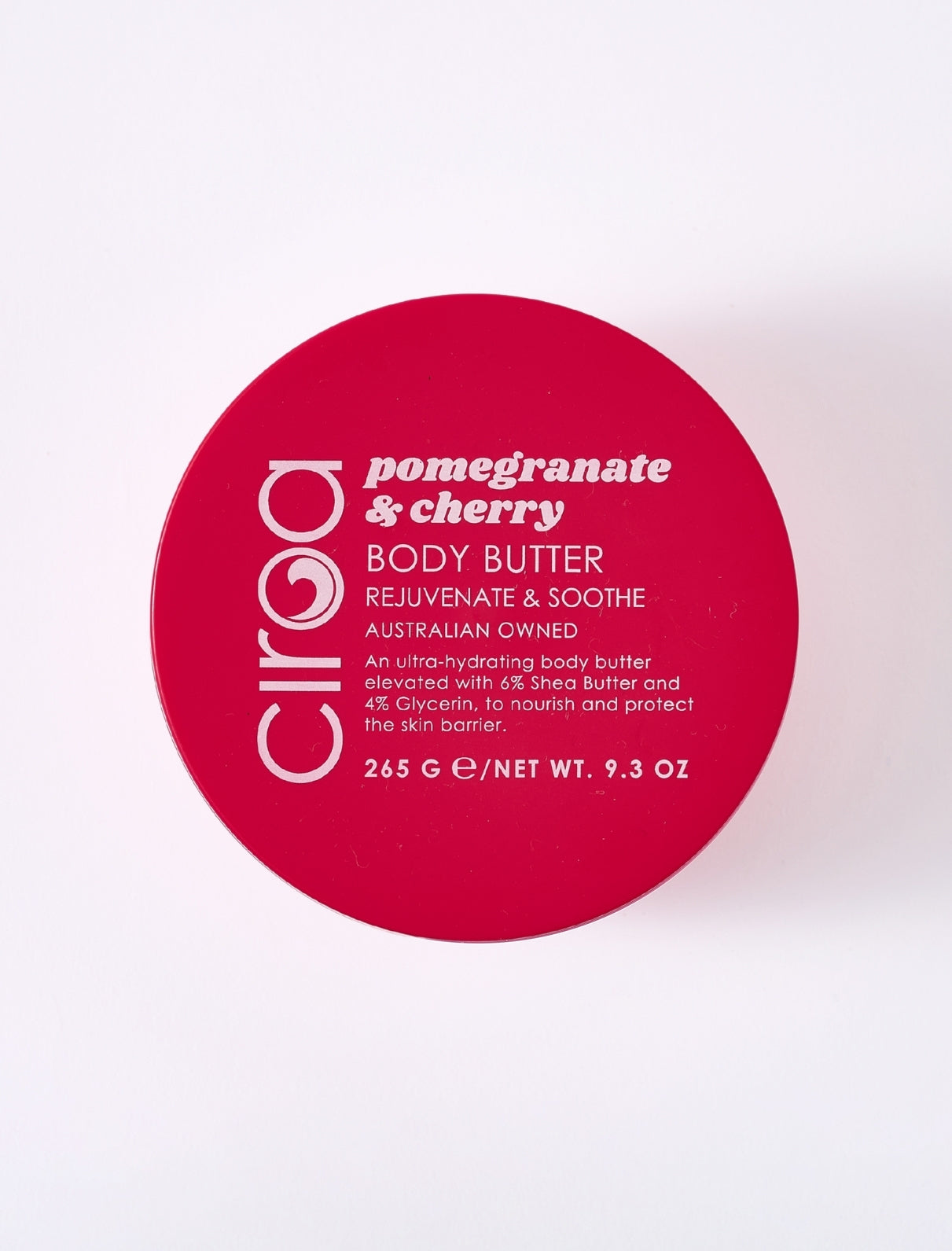 Ciroa Beauty Pomegranate & Cherry Body Butter 265g - Rejuvenates & Soothes