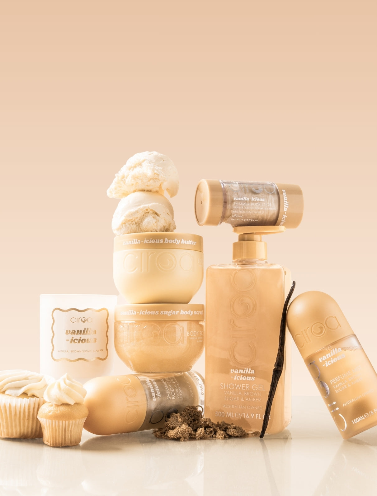 Vanilla-icious Shimmer Bundle & Candle