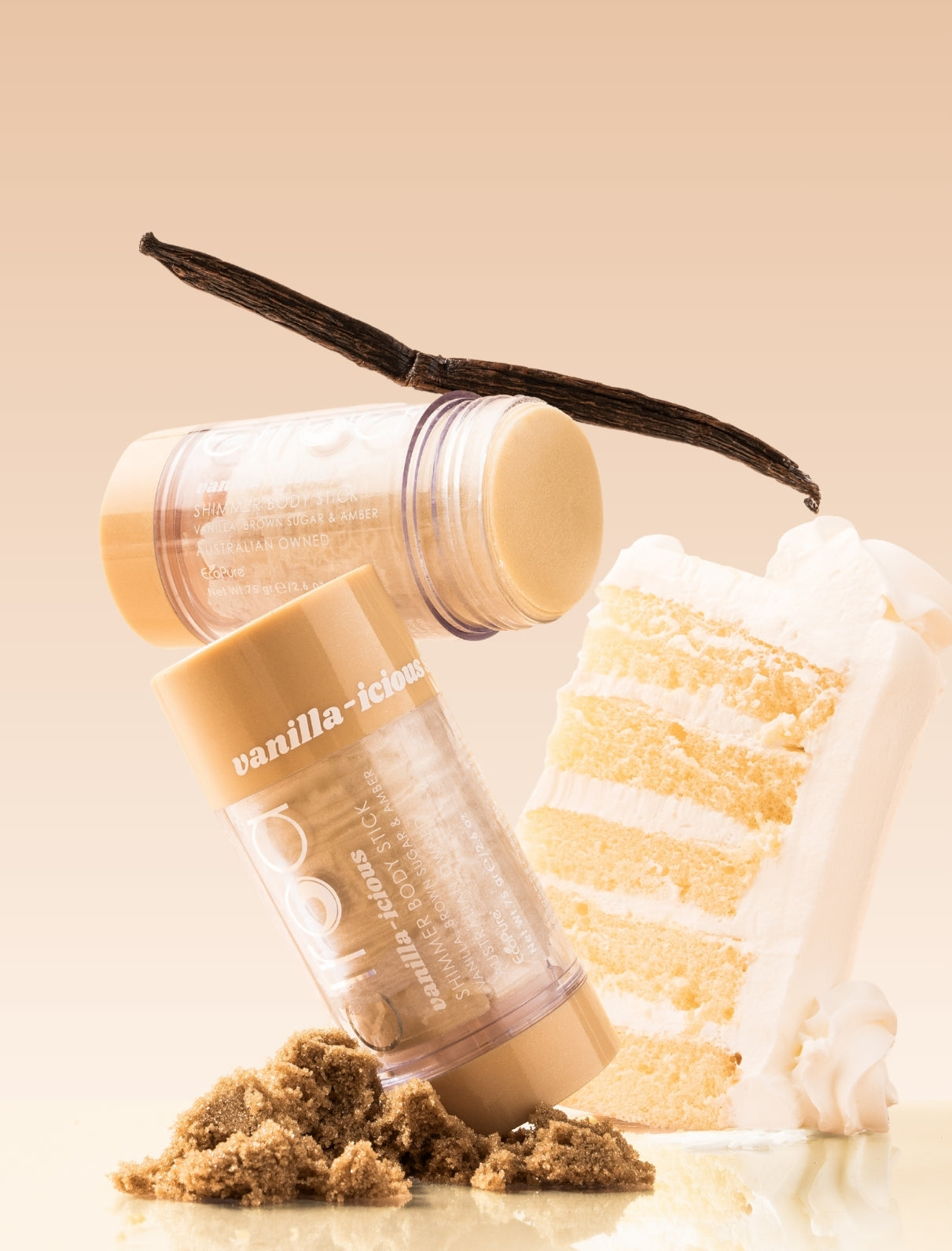 Ciroa Beauty Vanilla-icious Shimmer Body Stick 75G - Vanilla, Brown Sugar & Amber