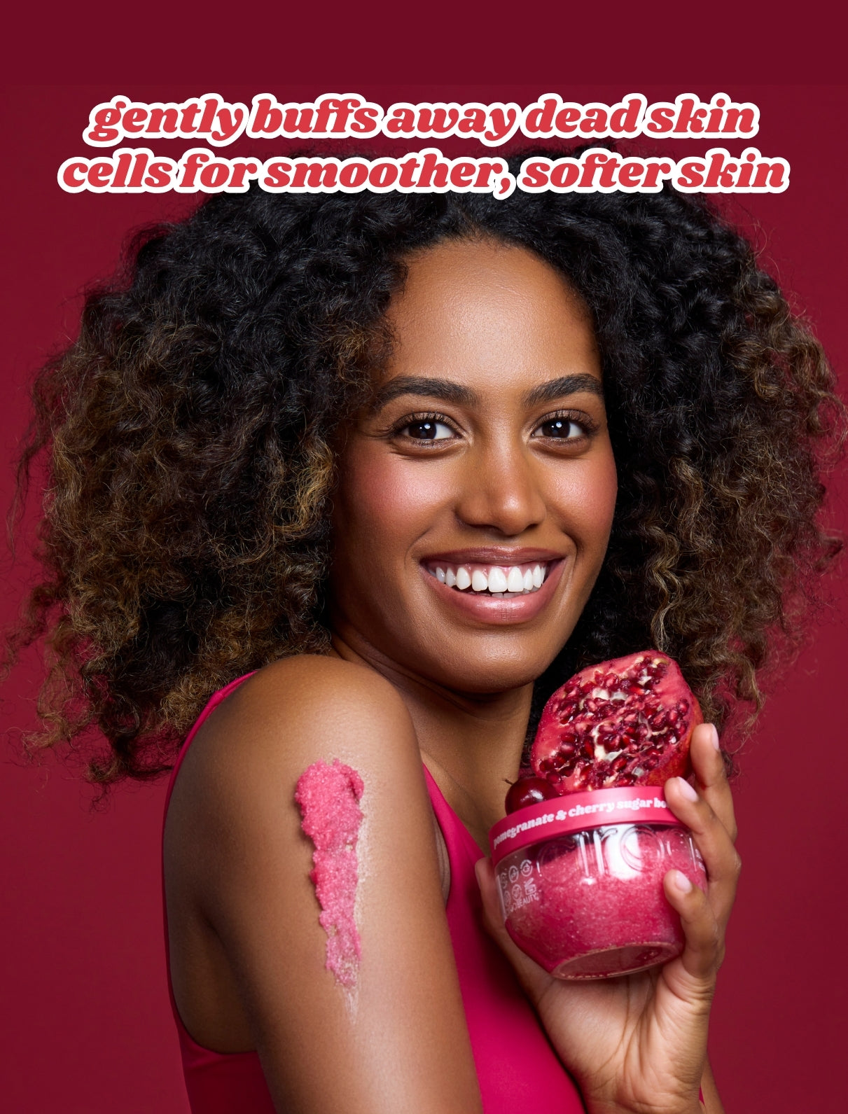Ciroa Beauty Pomegranate & Cherry Body Scrub 350g - Rejuvenates & Soothes