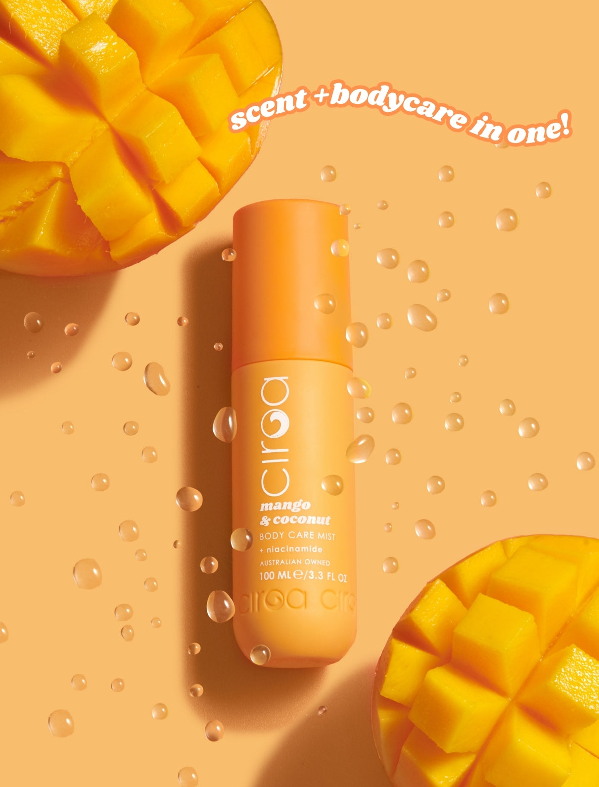 Ciroa Beauty Mango & Coconut Niacinamide Bodycare Mist 100ml - Protects & Hydrates