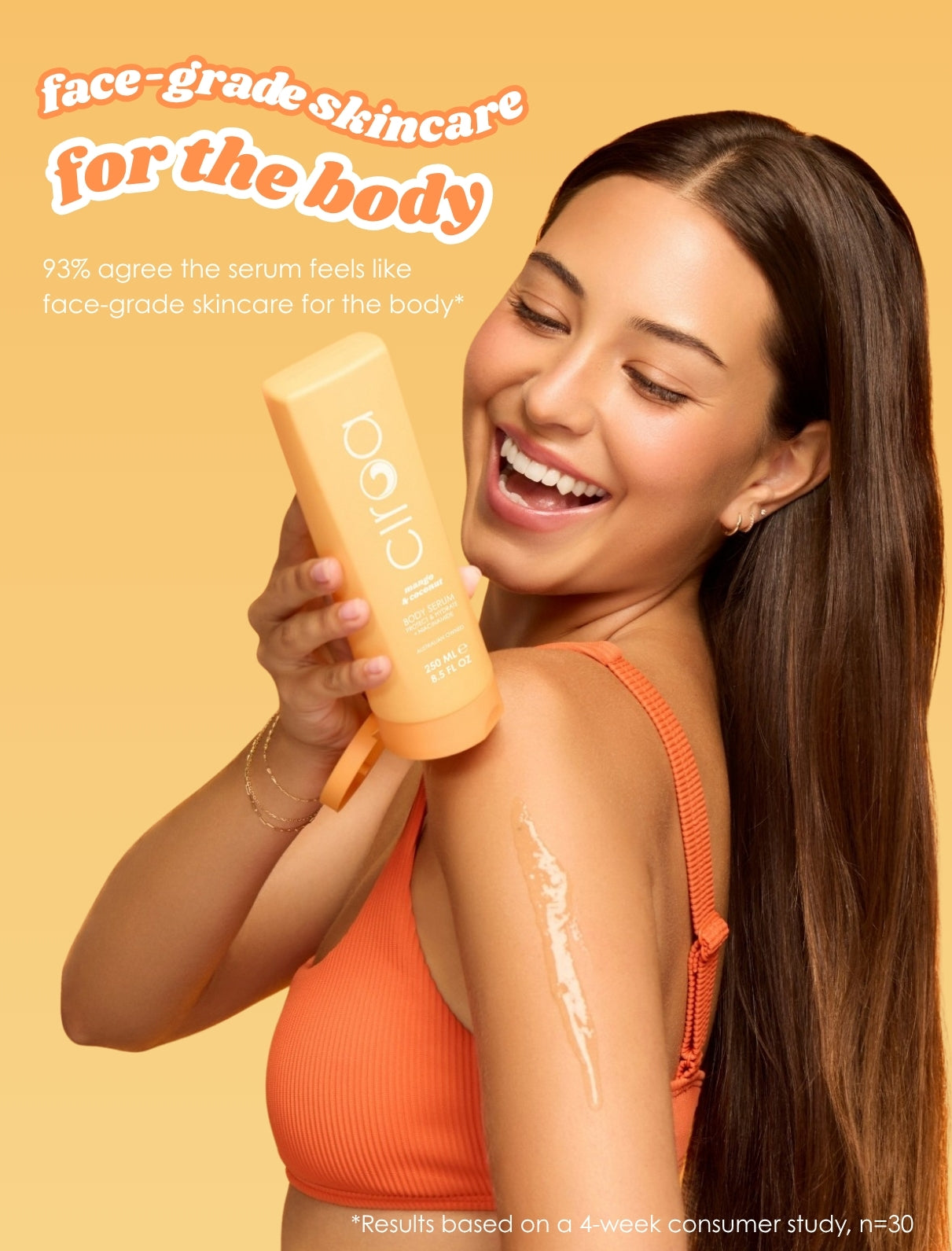Ciroa Beauty Mango & Coconut Niacinamide Body Serum 250ml - Protects & Hydrates