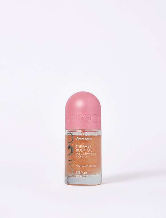 Ciroa Beauty Berry Much Love You Shimmer Body Oil 100ml - Strawberry, Cream & Rose