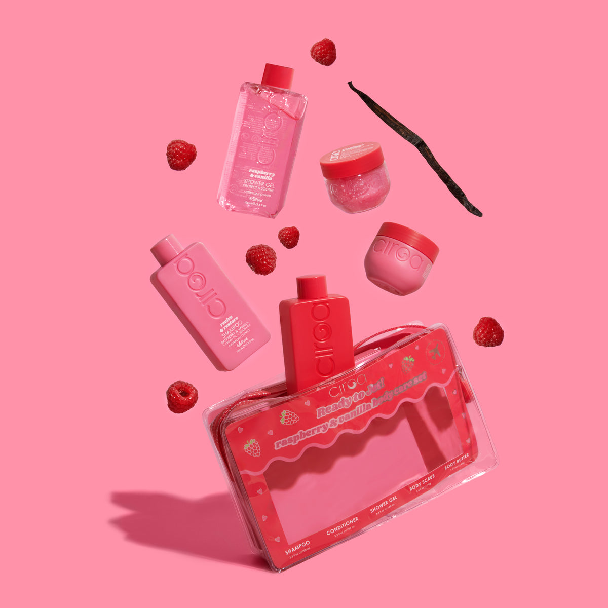 Deluxe Raspberry & Vanilla Bundle | Full Body Care Routine with Travel ...
